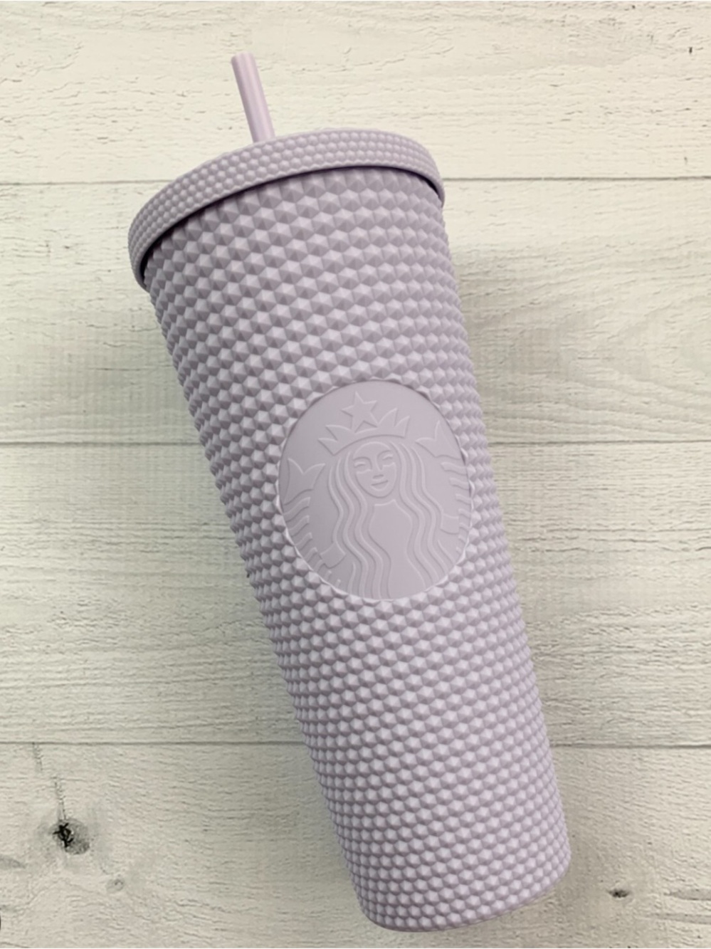 Starbucks Lavender Studded Stainless Tumbler with Straw